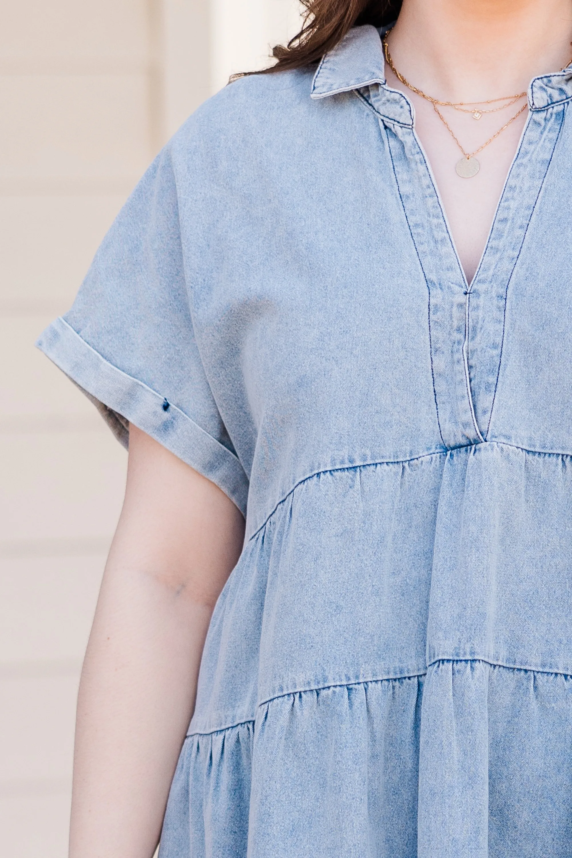 Everything Counts Dress, Denim