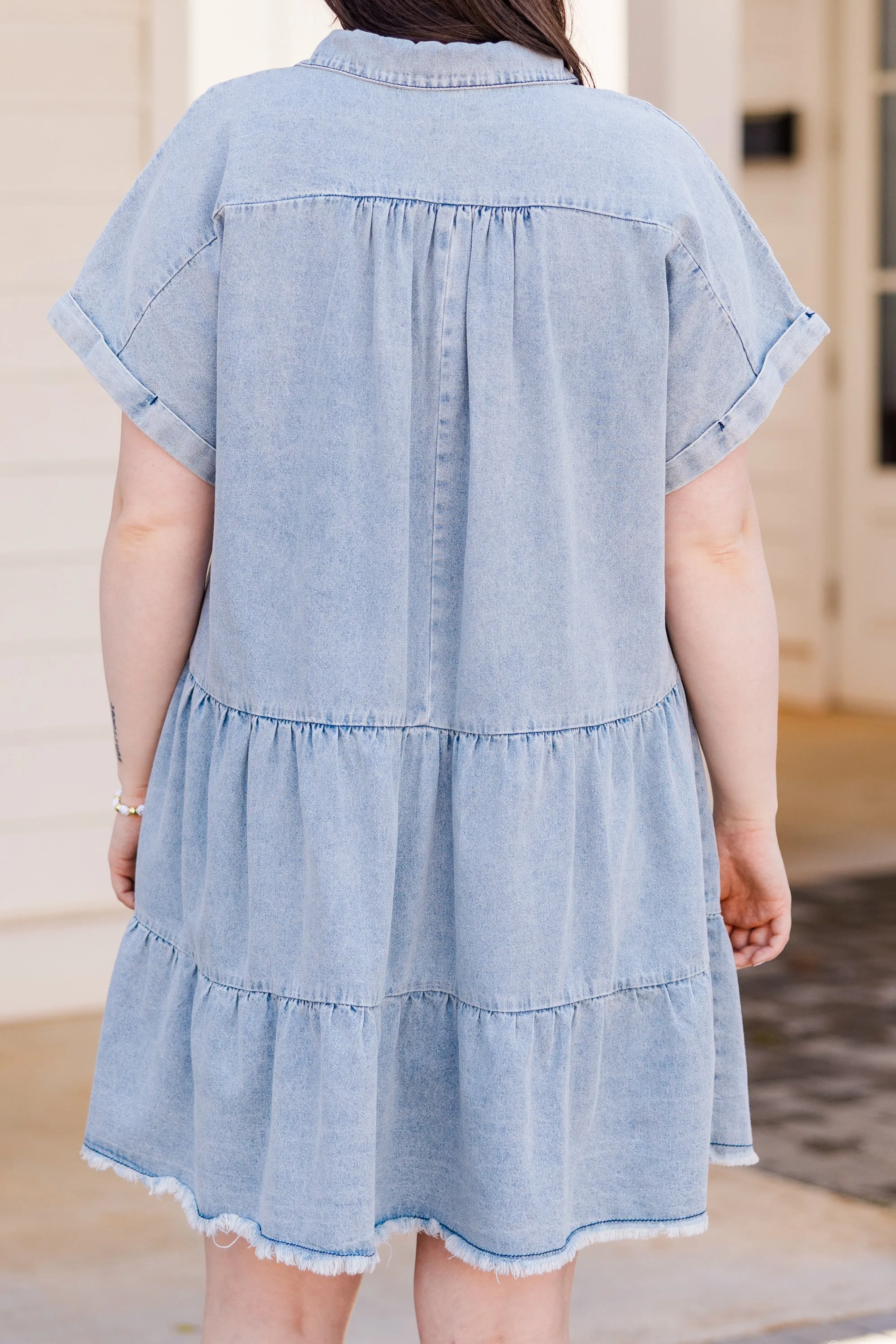 Everything Counts Dress, Denim