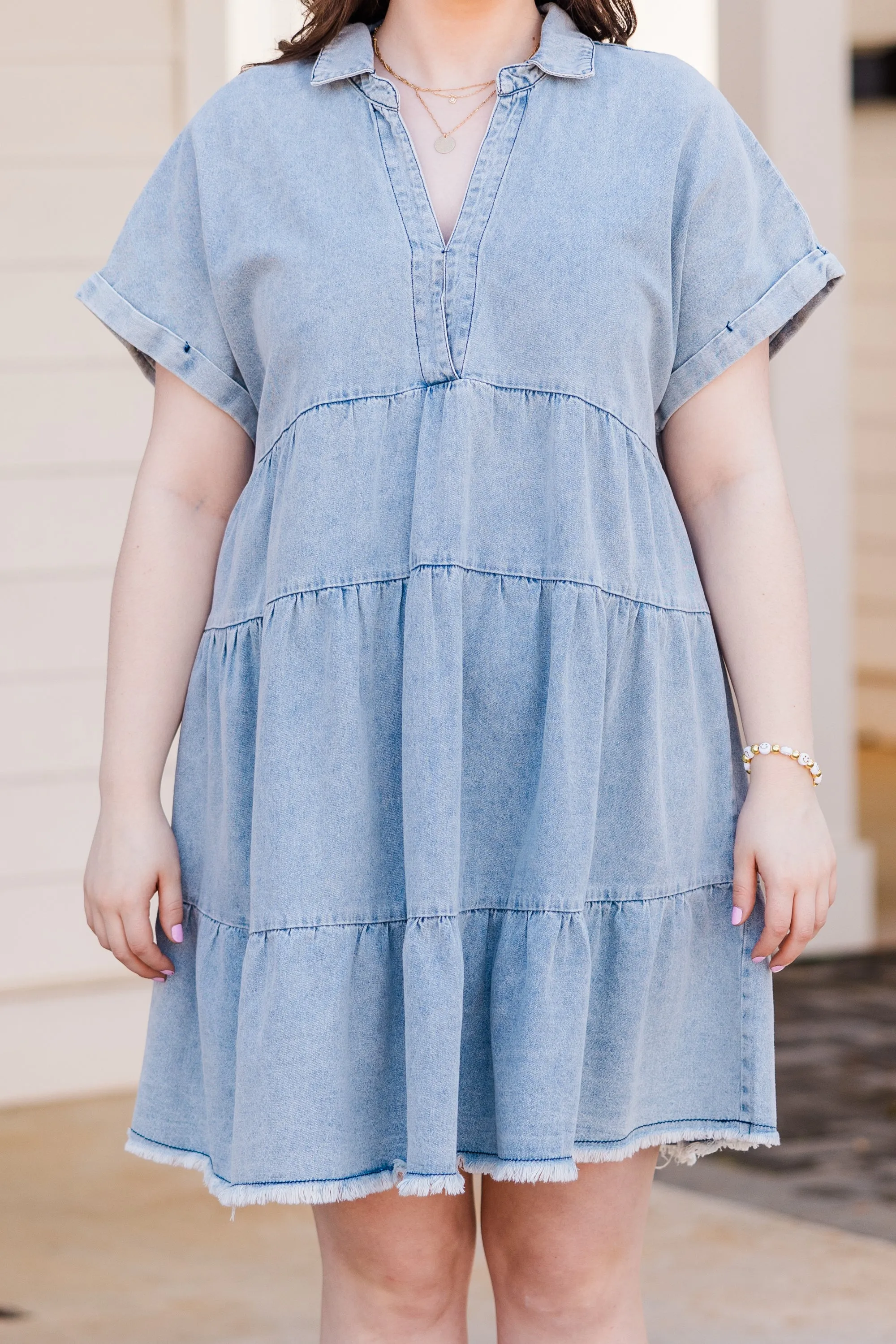 Everything Counts Dress, Denim