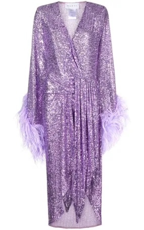 Feather Sequinned Dress