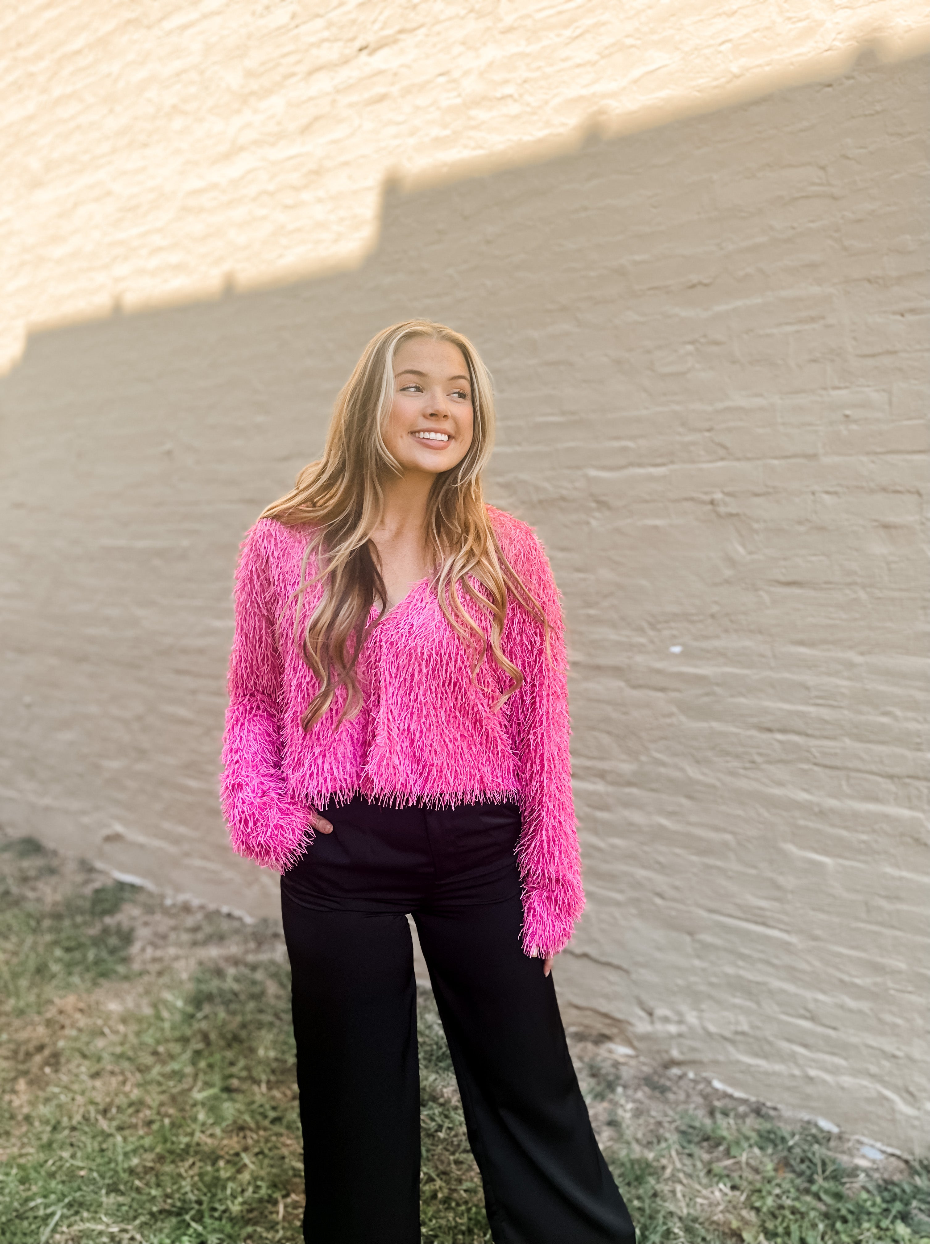 Festive Feather Crop Jacket