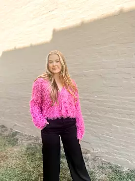 Festive Feather Crop Jacket