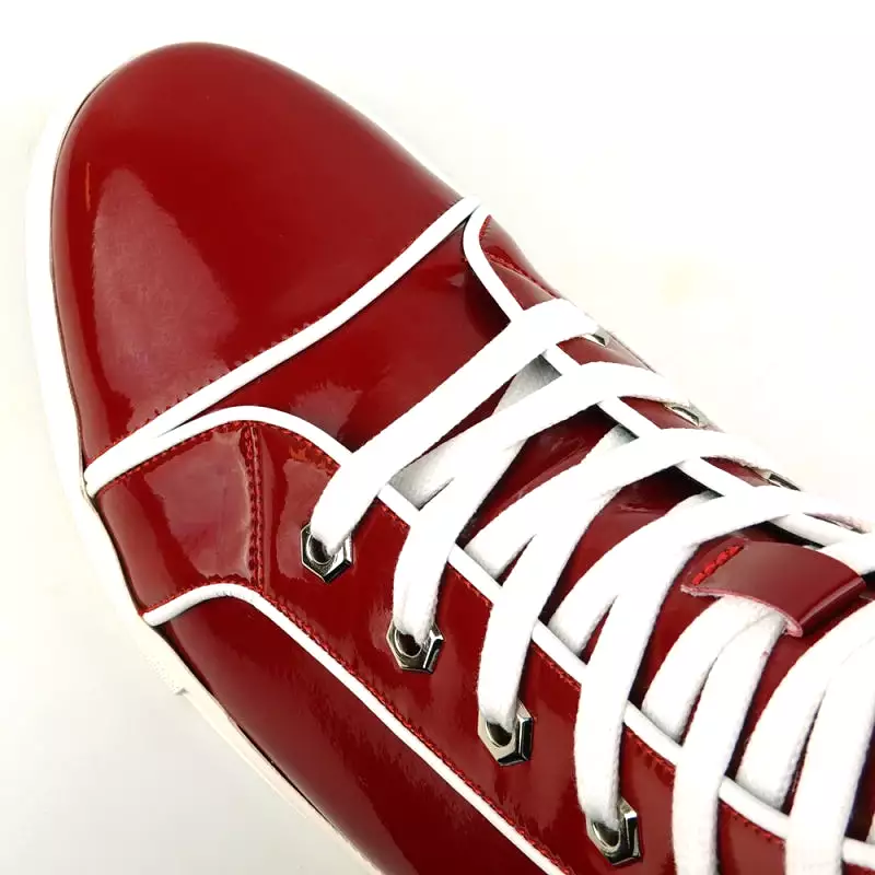 FI-2416 Red Patent Leather High Top Sneaker