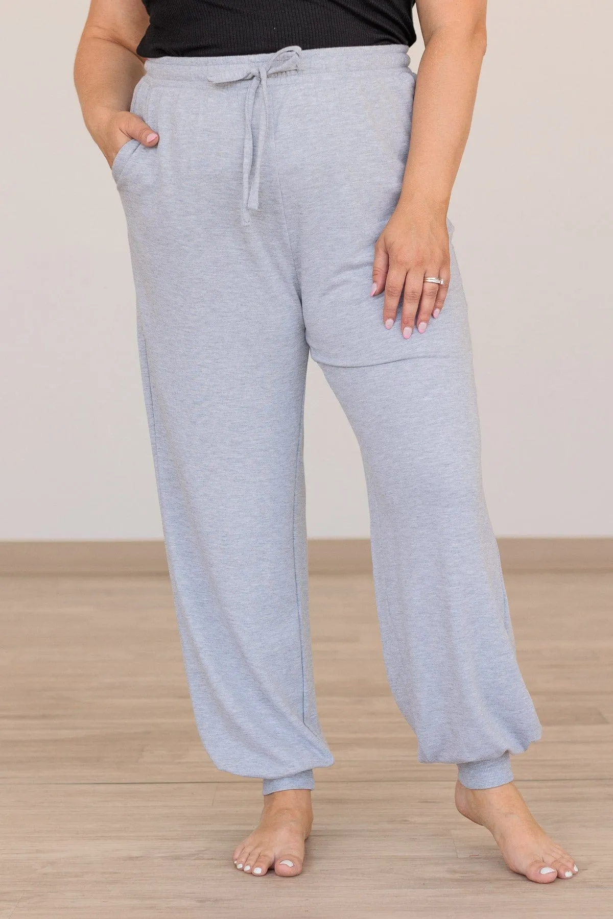 Find Your Balance Lounge Pants- Heather Gray