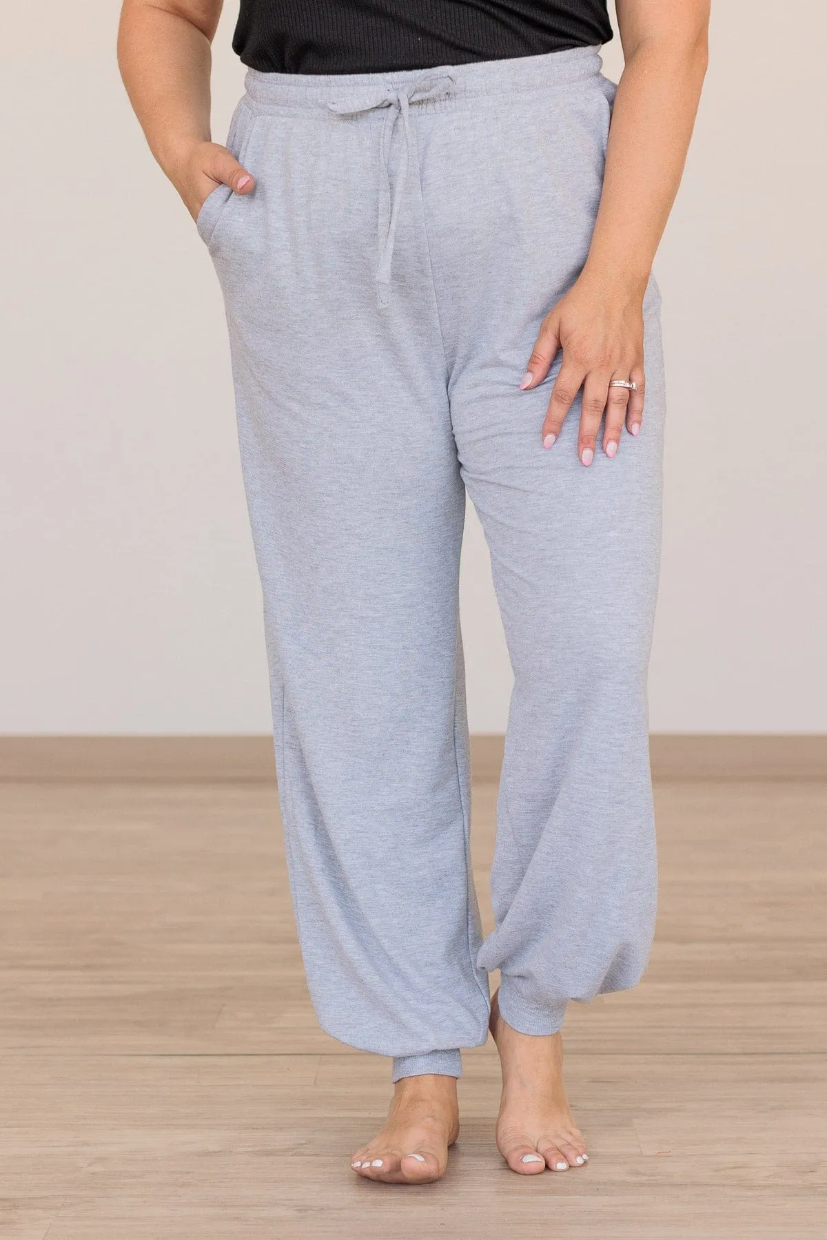 Find Your Balance Lounge Pants- Heather Gray