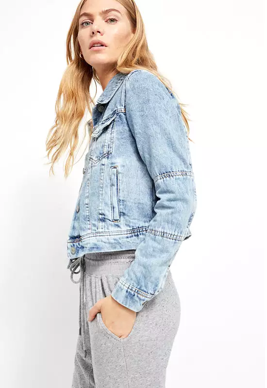 Free People - Rumors Denim Jacket Light Indigo