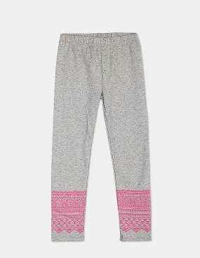 GAP Girls Grey Embellished Coziest Leggings