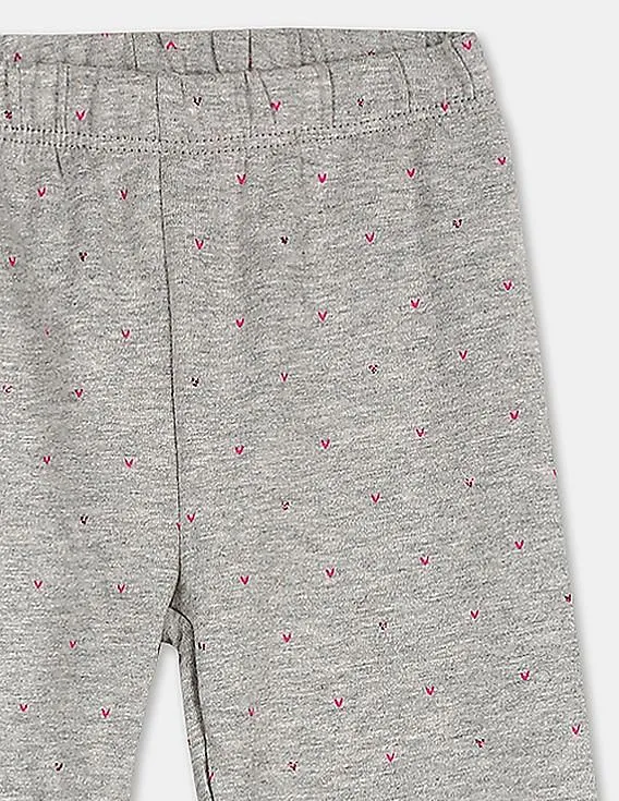 GAP Girls Grey Embellished Coziest Leggings