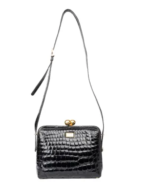 Gianfranco Ferré Exotic Leather Crossbody Bag - '90s