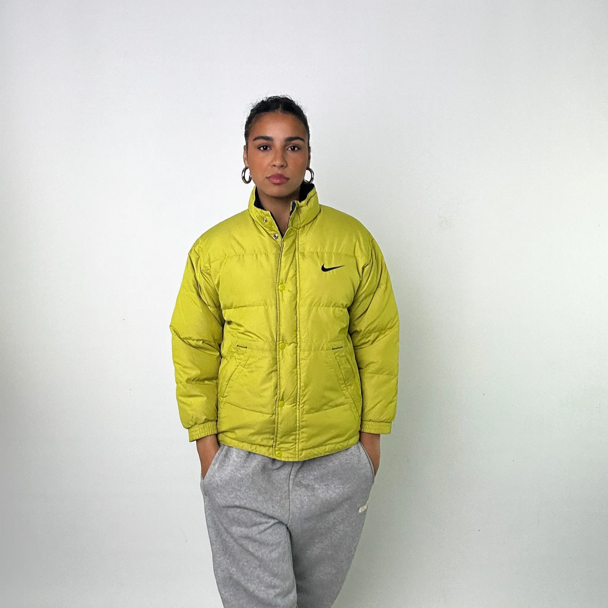 Green 90s NIKE Puffer Jacket Coat  (S/M)