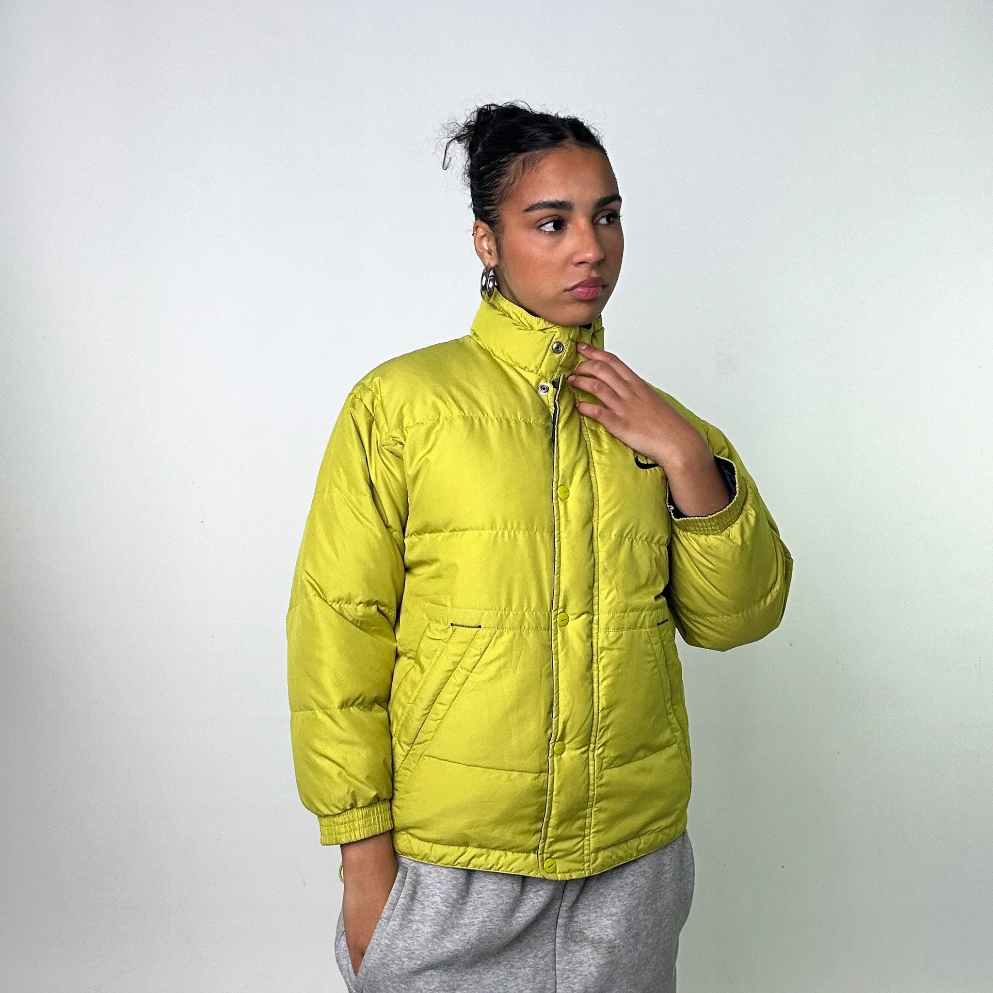 Green 90s NIKE Puffer Jacket Coat  (S/M)