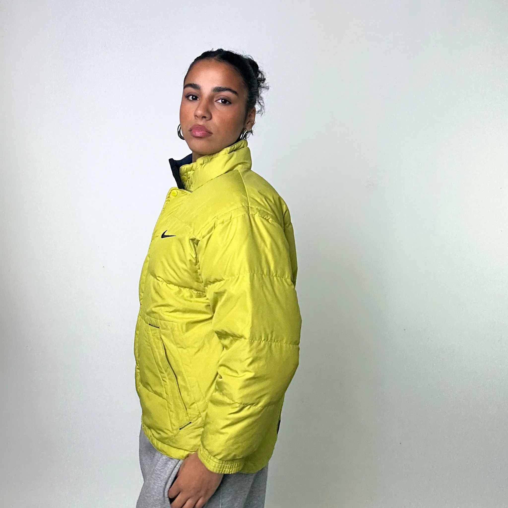 Green 90s NIKE Puffer Jacket Coat  (S/M)