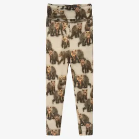 Green Wool Bear Leggings