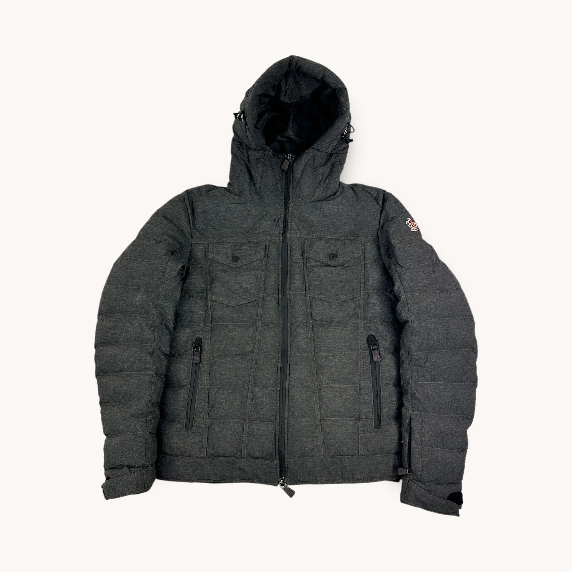 Grey Vintage Moncler Grenoble Puffer Jacket Coat (M/L)