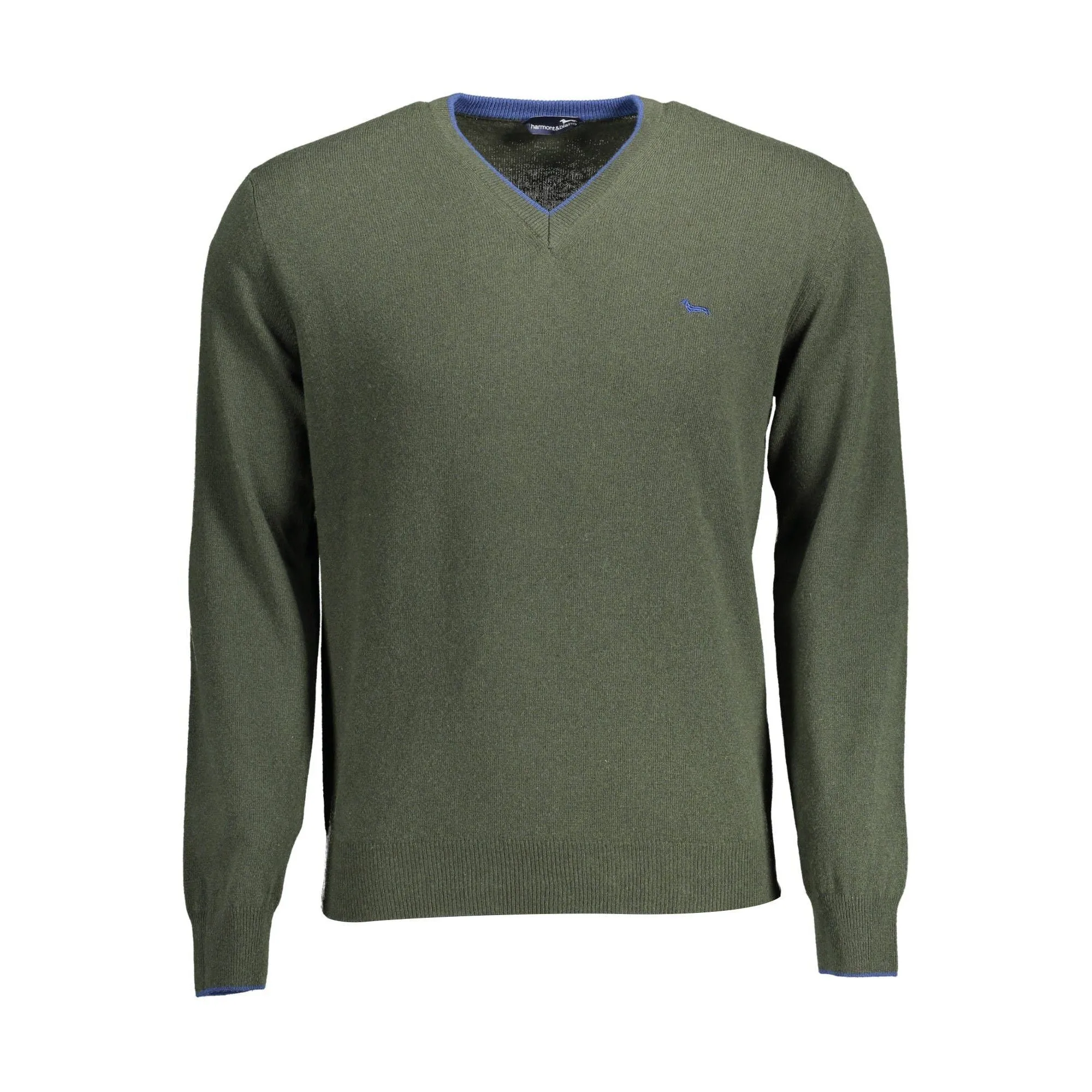 Harmont & Blaine Chic V-Neck Sweater with Contrasting Details