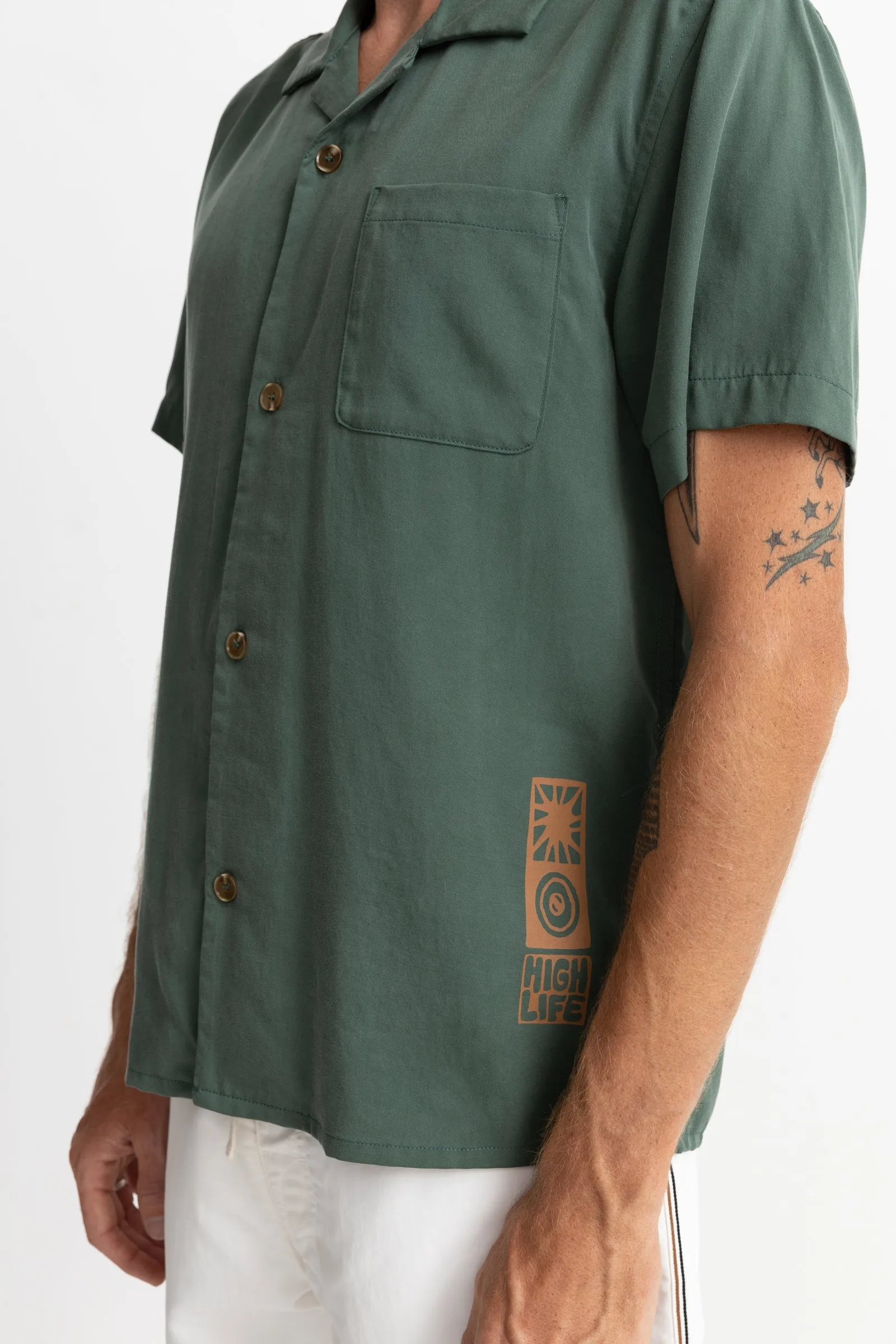 High Life Ss Shirt Pine