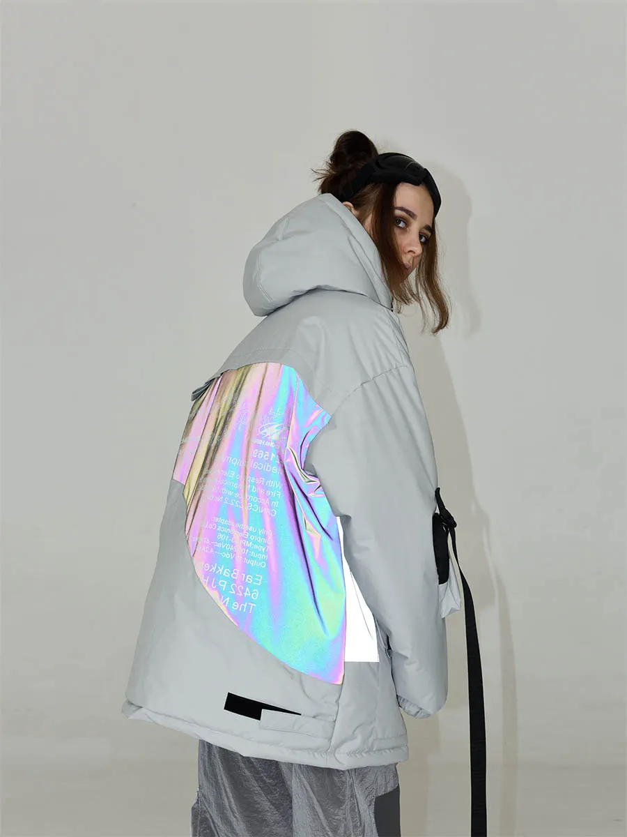 Irregular 3M Reflective Down Coat