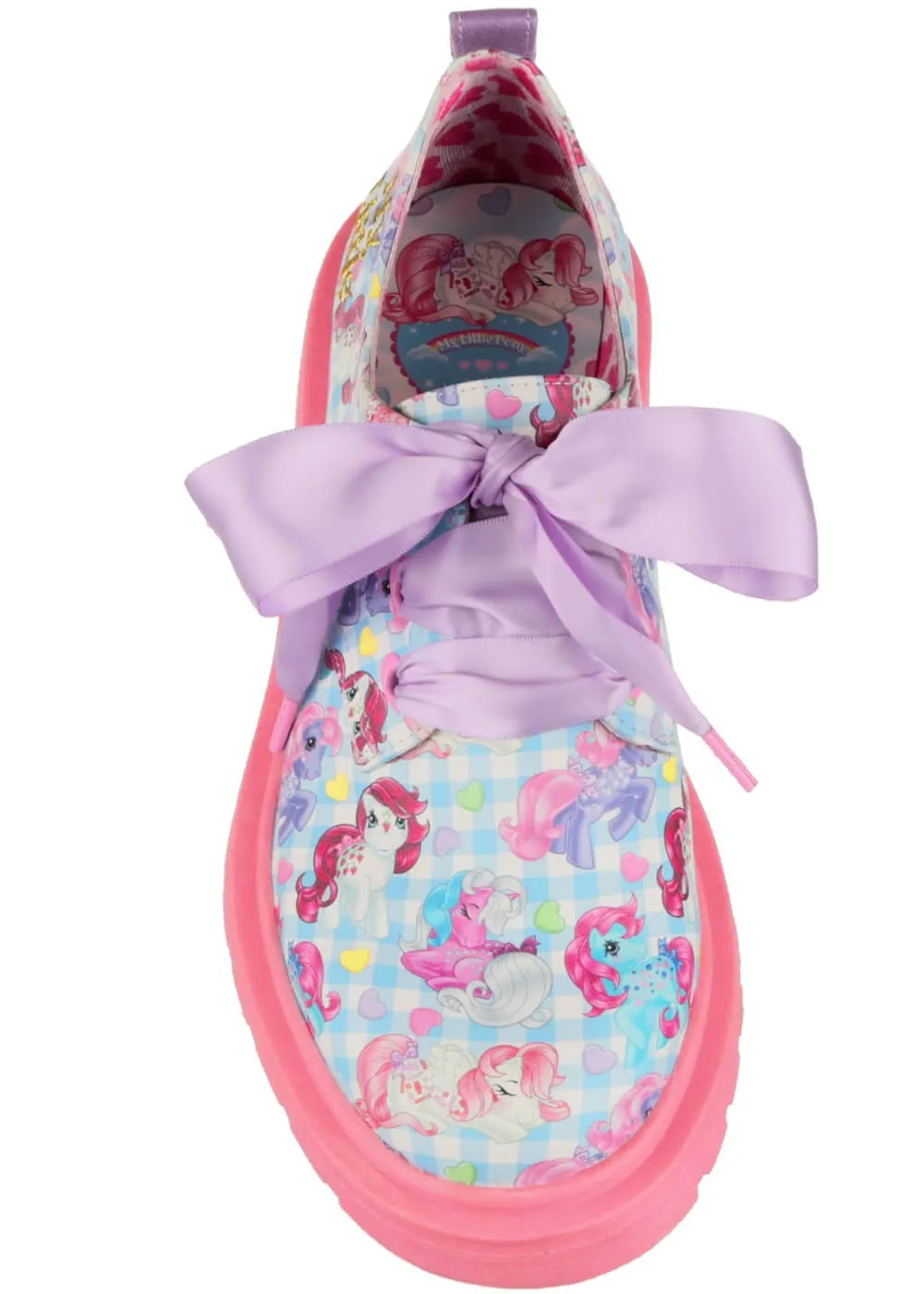 Irregular Choice x My Little Pony Rad Magic Lace-up Shoes Blue Pink