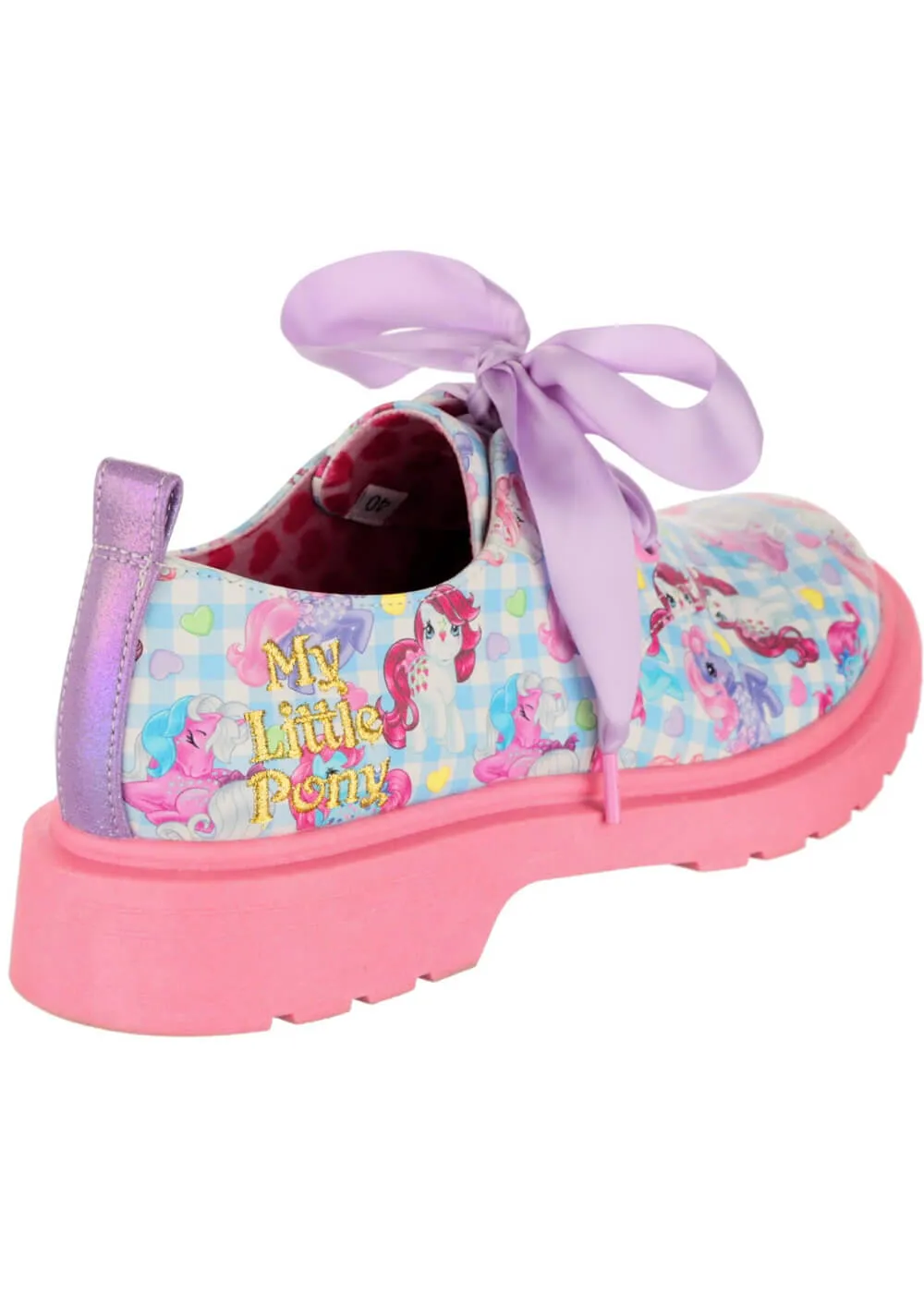 Irregular Choice x My Little Pony Rad Magic Lace-up Shoes Blue Pink