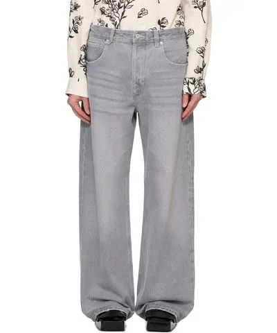 Jacquemus Gray La Casa 'Le de-Nîmes large' Jeans