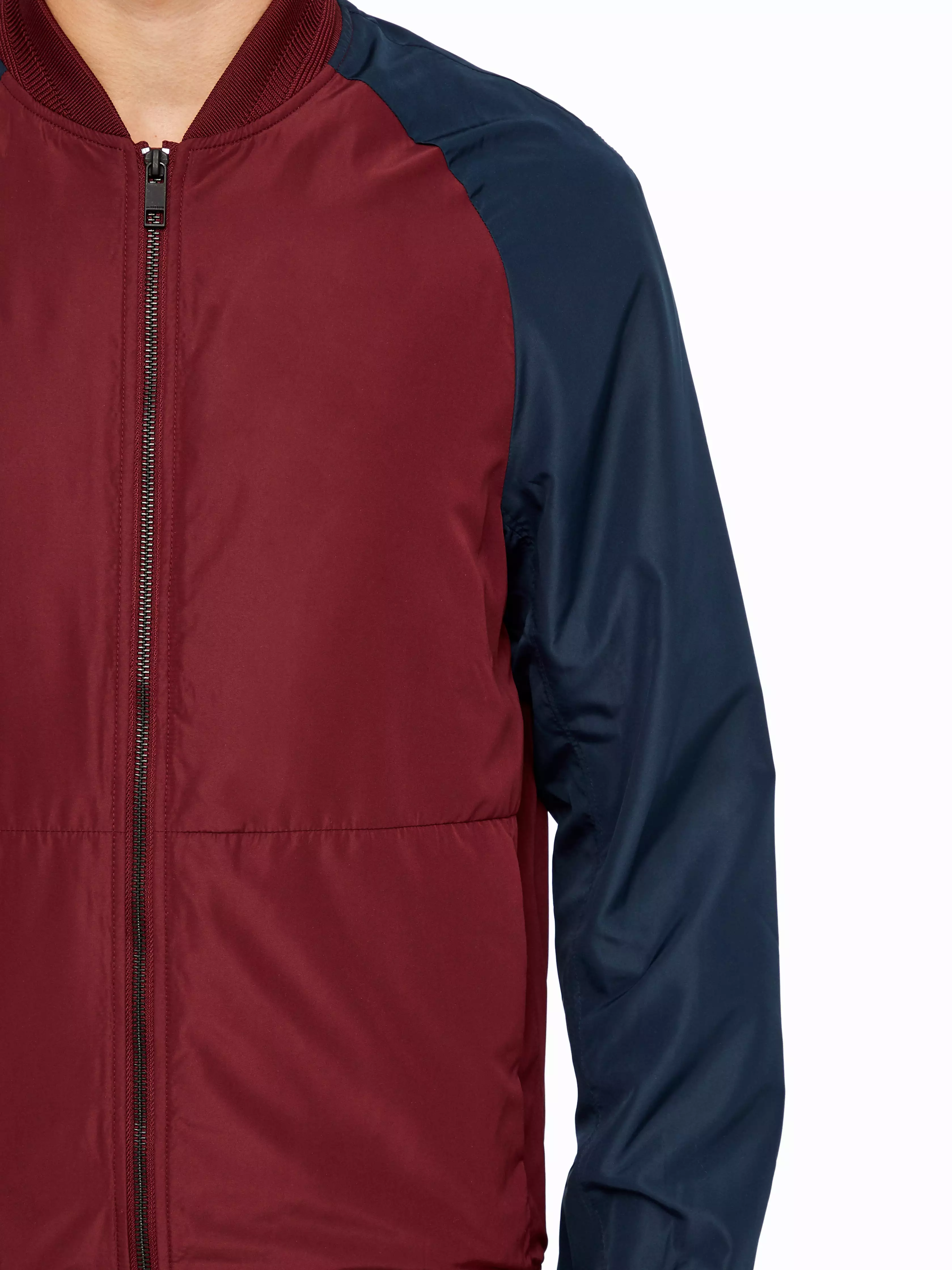 J.Lindeberg Mens Action Bomber Jacket - ZINFANDEL