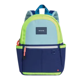 Kane Mini Backpack- Navy and Neon