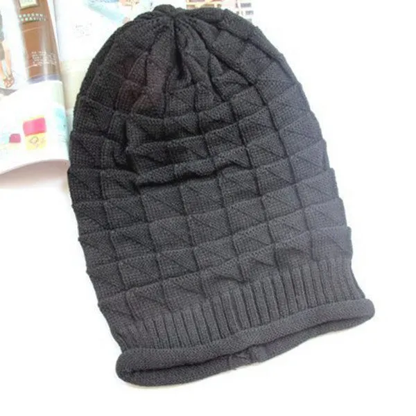 Knitted Warm Hats for Men Women Baggy Beanies Oversize Hat Ski Slouchy Chic Caps Skullies SM6