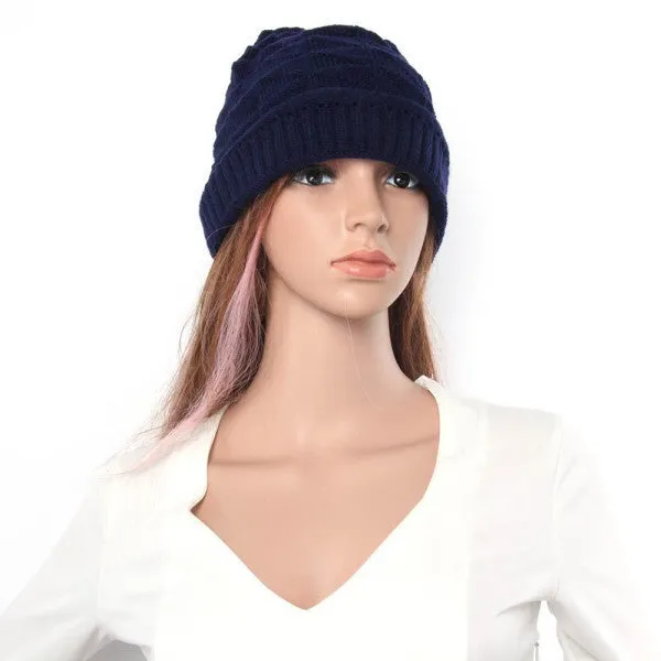 Knitted Warm Hats for Men Women Baggy Beanies Oversize Hat Ski Slouchy Chic Caps Skullies SM6