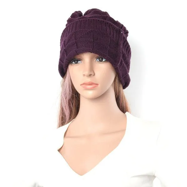 Knitted Warm Hats for Men Women Baggy Beanies Oversize Hat Ski Slouchy Chic Caps Skullies SM6