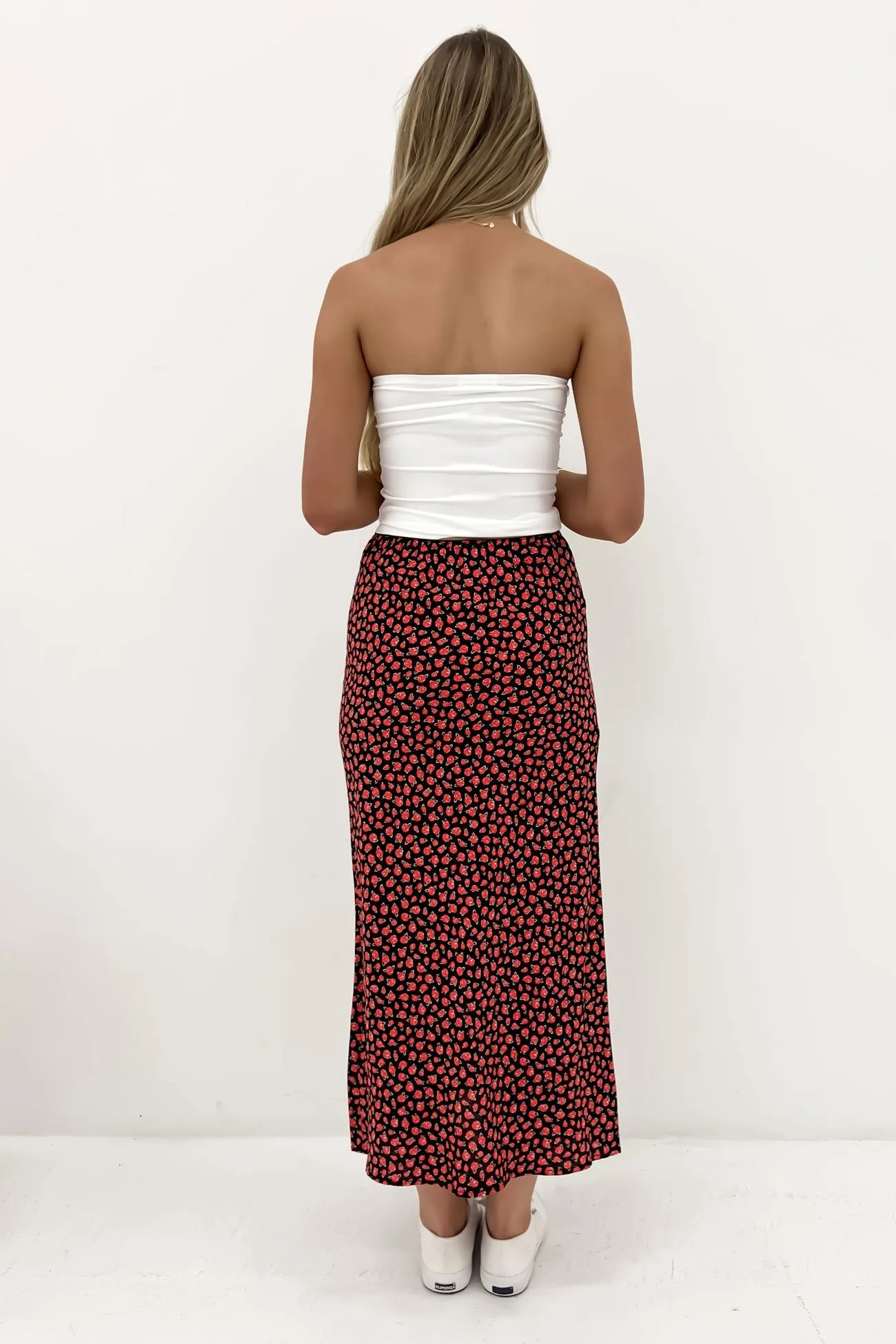 Lana Maxi Skirt Red