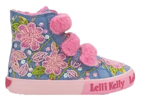 LELLI KELLY LKED 4371 BROOK MID FLUFFY HI-TOPS BLUE