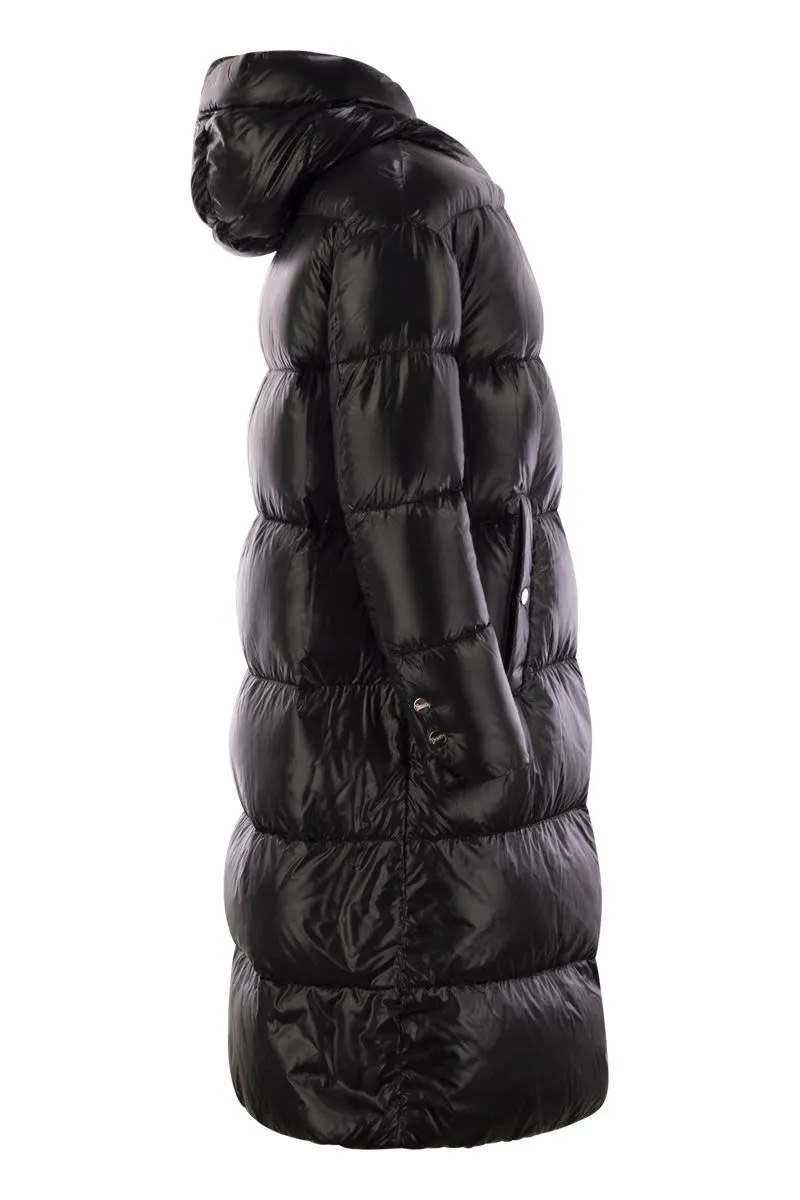 LONG DOWN JACKET WITH HOOD