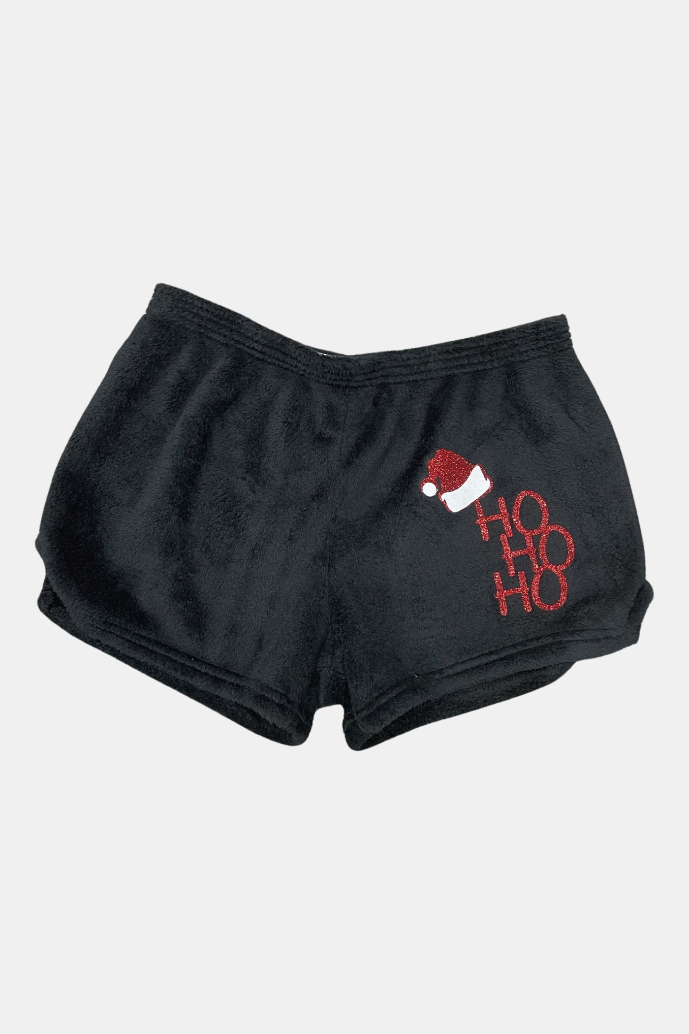 Made With Love and Kisses Black HoHoHo Shorts