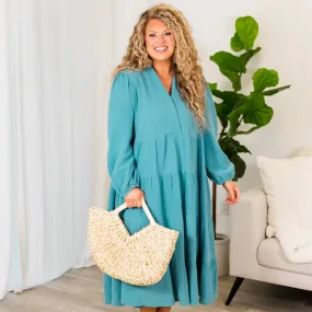 Make Haste Maxi Dress, Turquoise