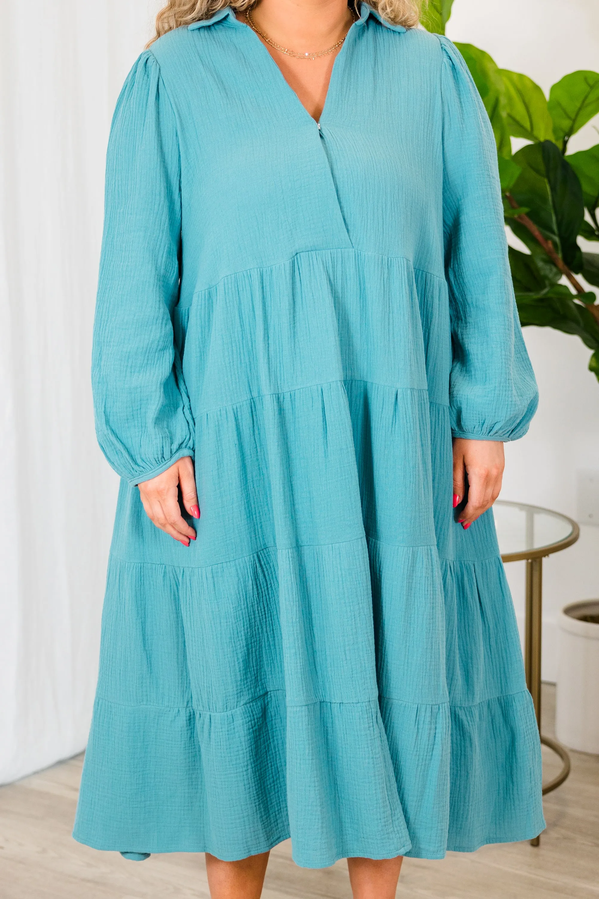 Make Haste Maxi Dress, Turquoise