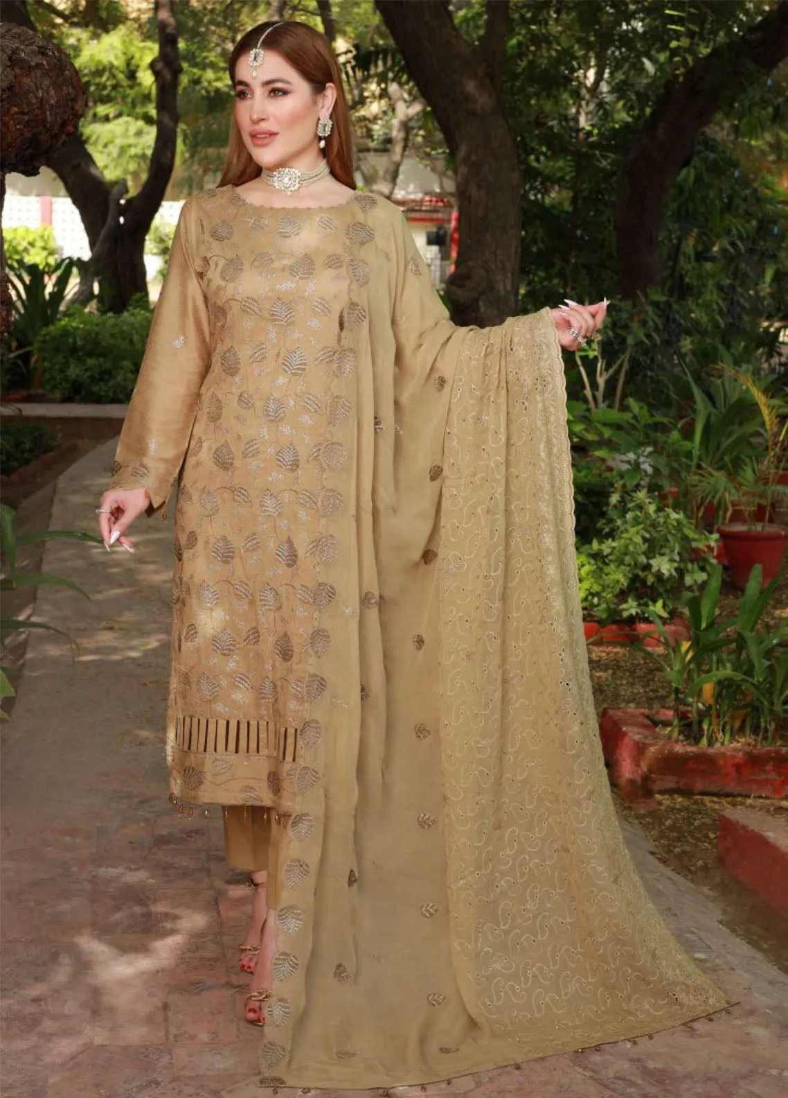 Maliha By Schick Embroidered Jacquard Lawn Unstitched 3 Piece Suit - SDH24MJL 03