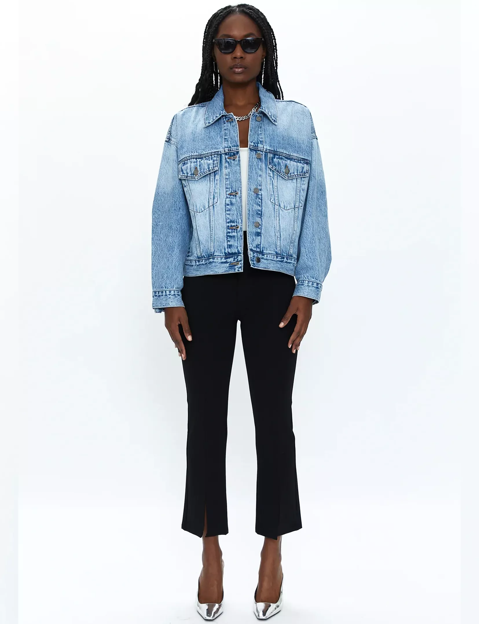 Margo Oversized Denim Jacket, Dover