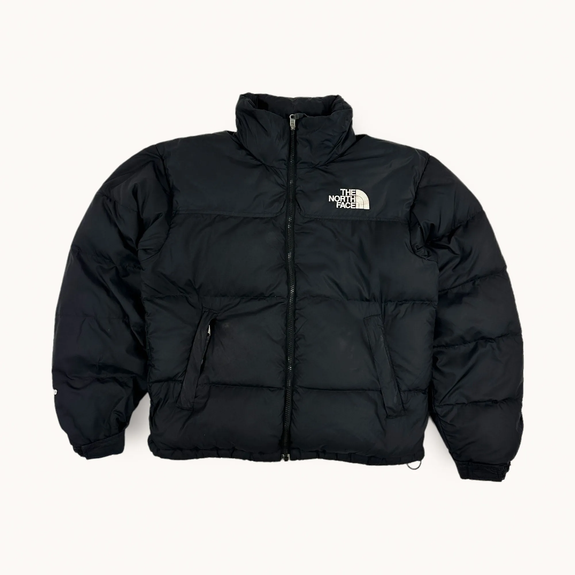 Matte Black The North Face Nuptse 700 Puffer Jacket Coat (S)