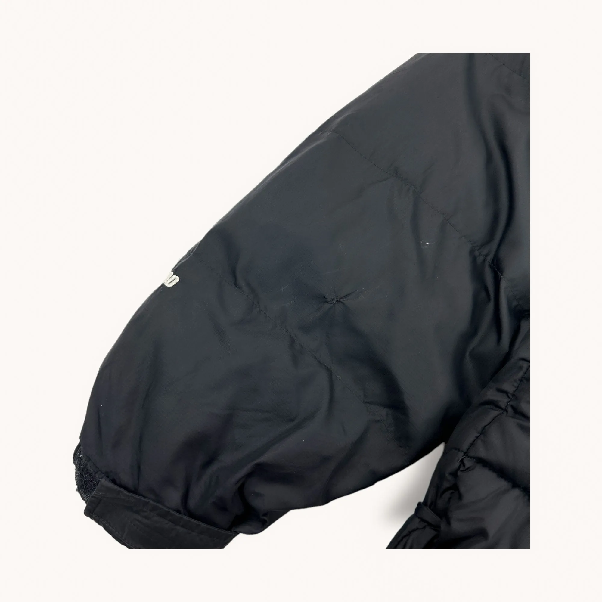 Matte Black The North Face Nuptse 700 Puffer Jacket Coat (S)