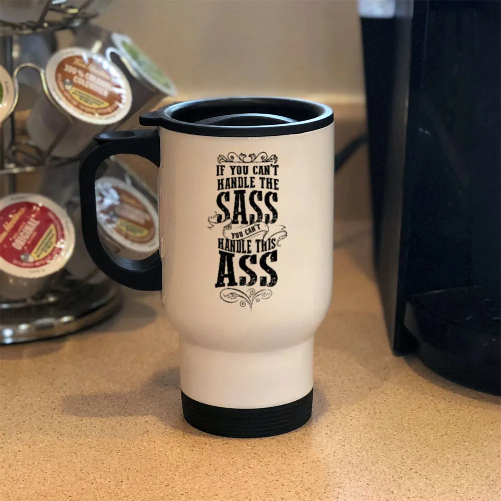 Metal Coffee and Tea Travel Mug Sass