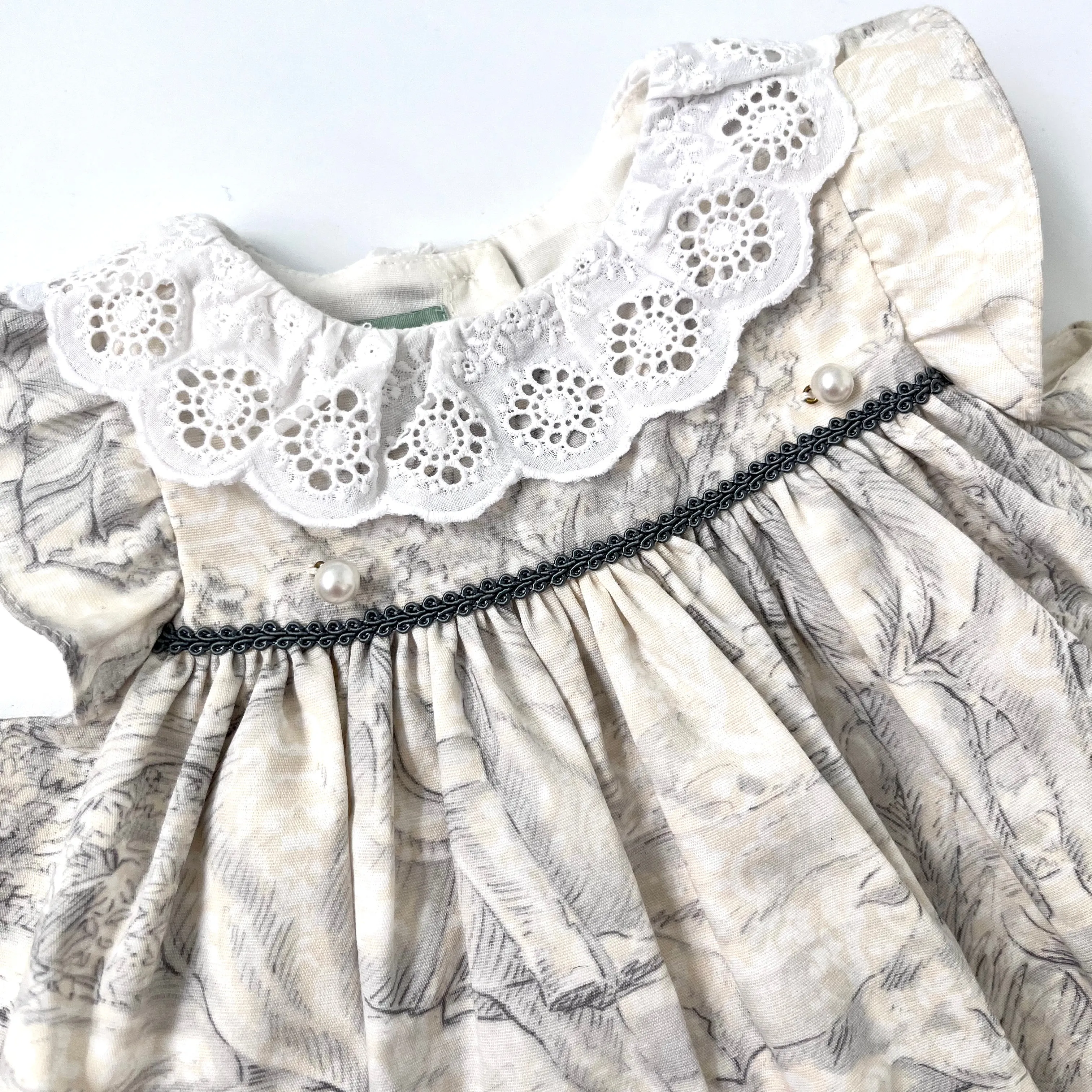 Nanos Toile De Jouy Dress: 9 Months (Brand New)