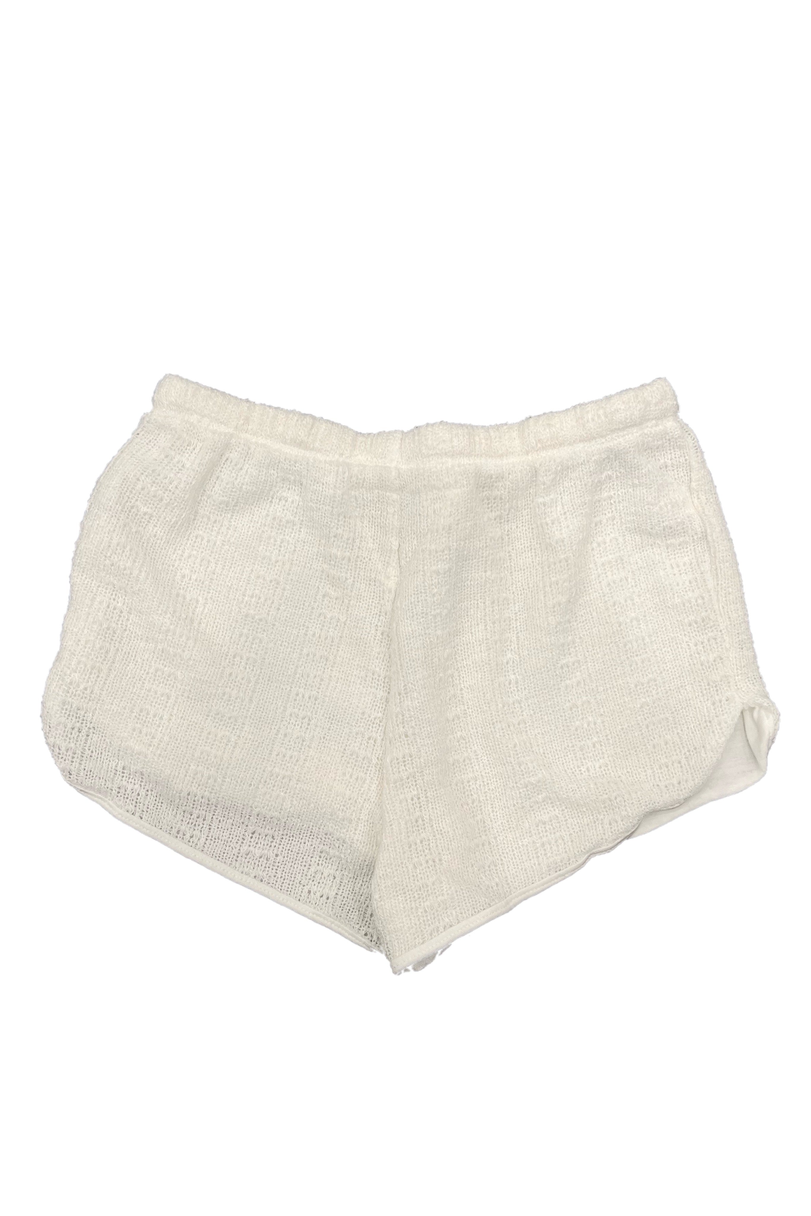 Natural Knit Drawstring Shorts