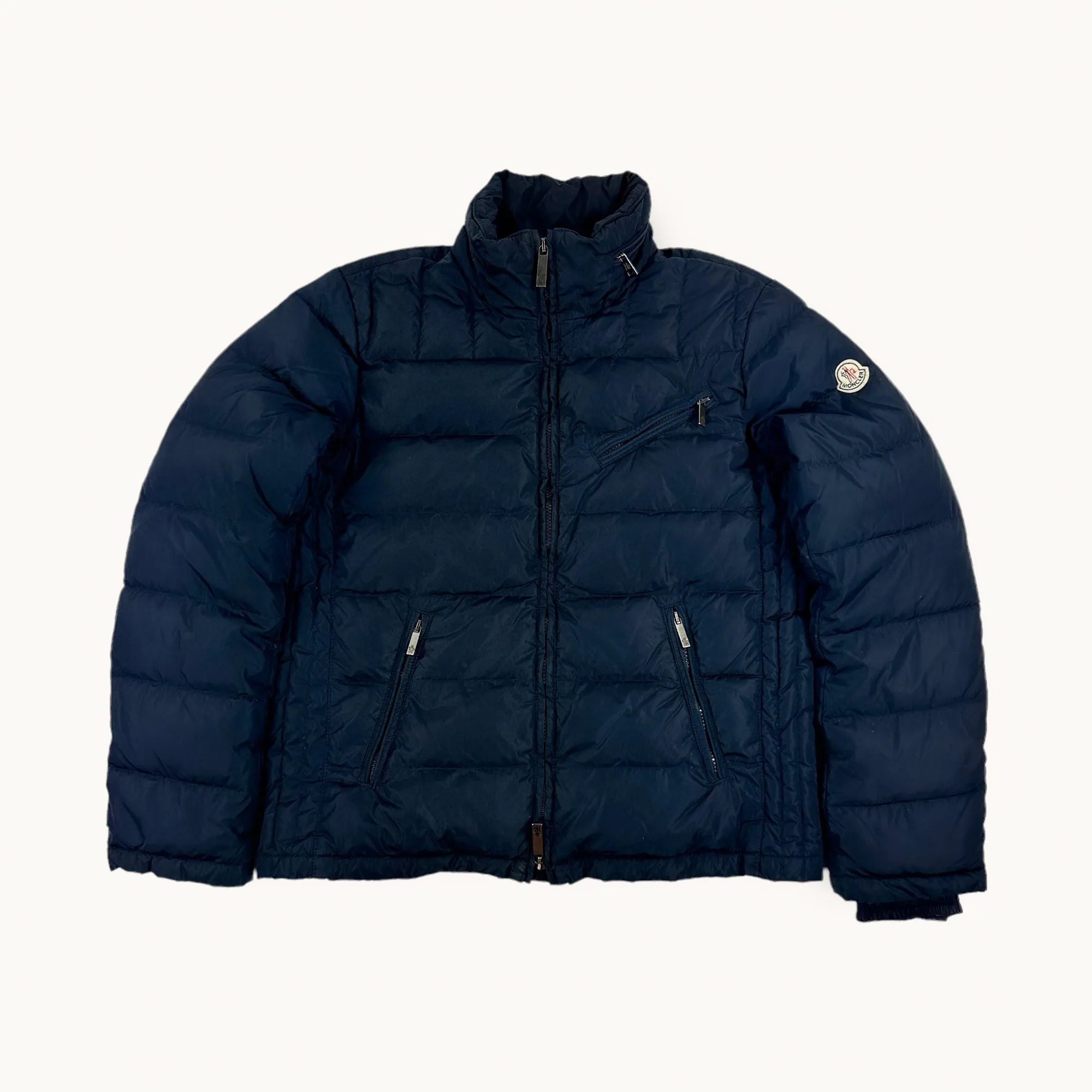 Navy Blue Vintage Moncler Puffer Jacket Coat (S/M)