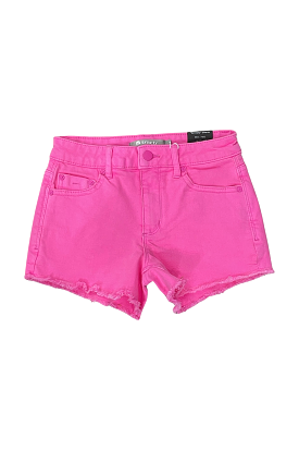 Neon Pink Brittany Denim Shorts