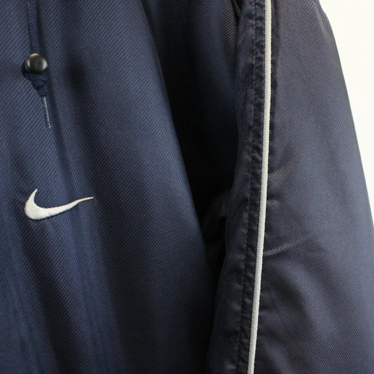 NIKE 00s Sports Coat Navy Blue | Large