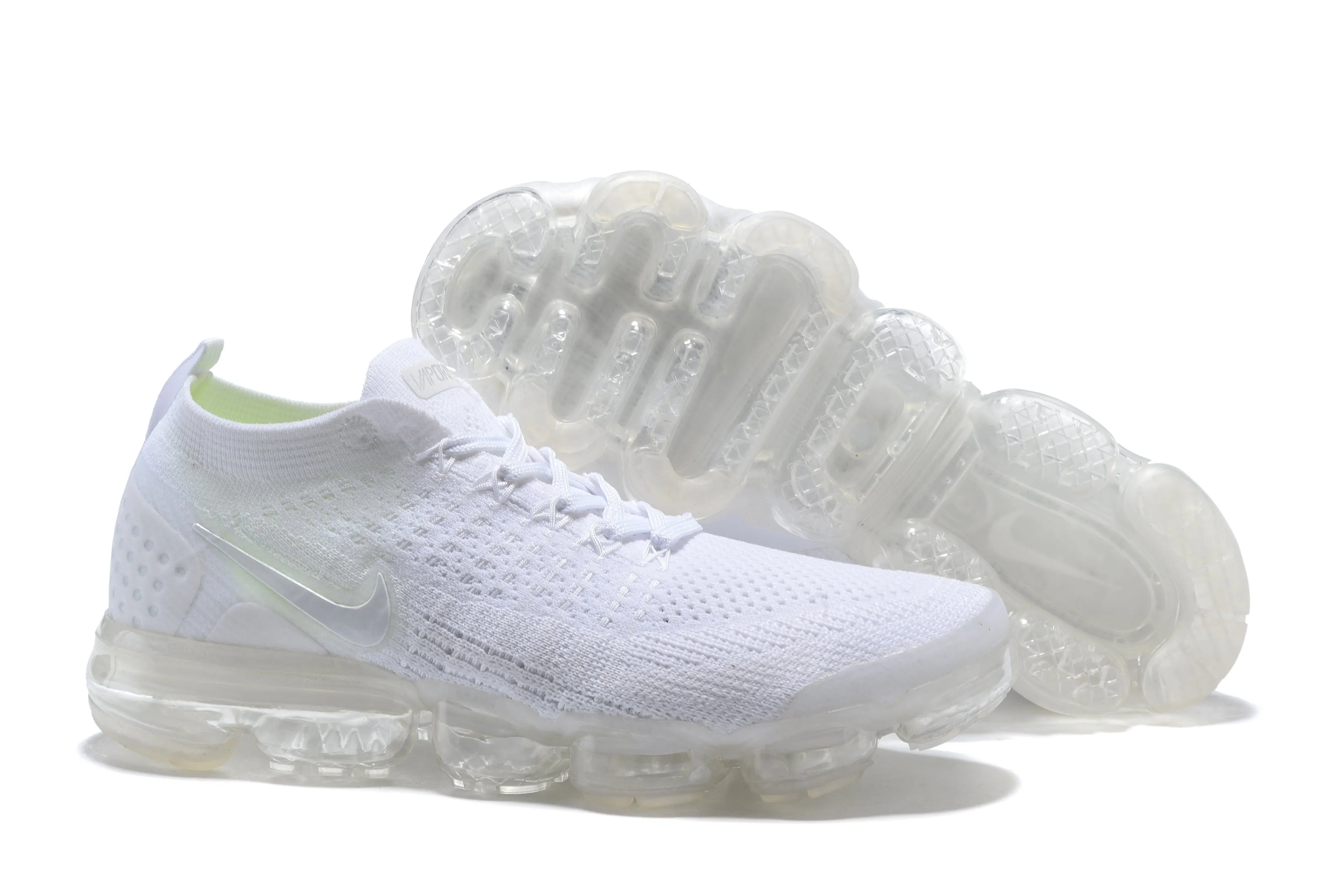 Nike Air Vapormax Flyknit 2 White Shoes Sneakers Men Sale Size US 7, 8, 8.5, 9, 10, 11