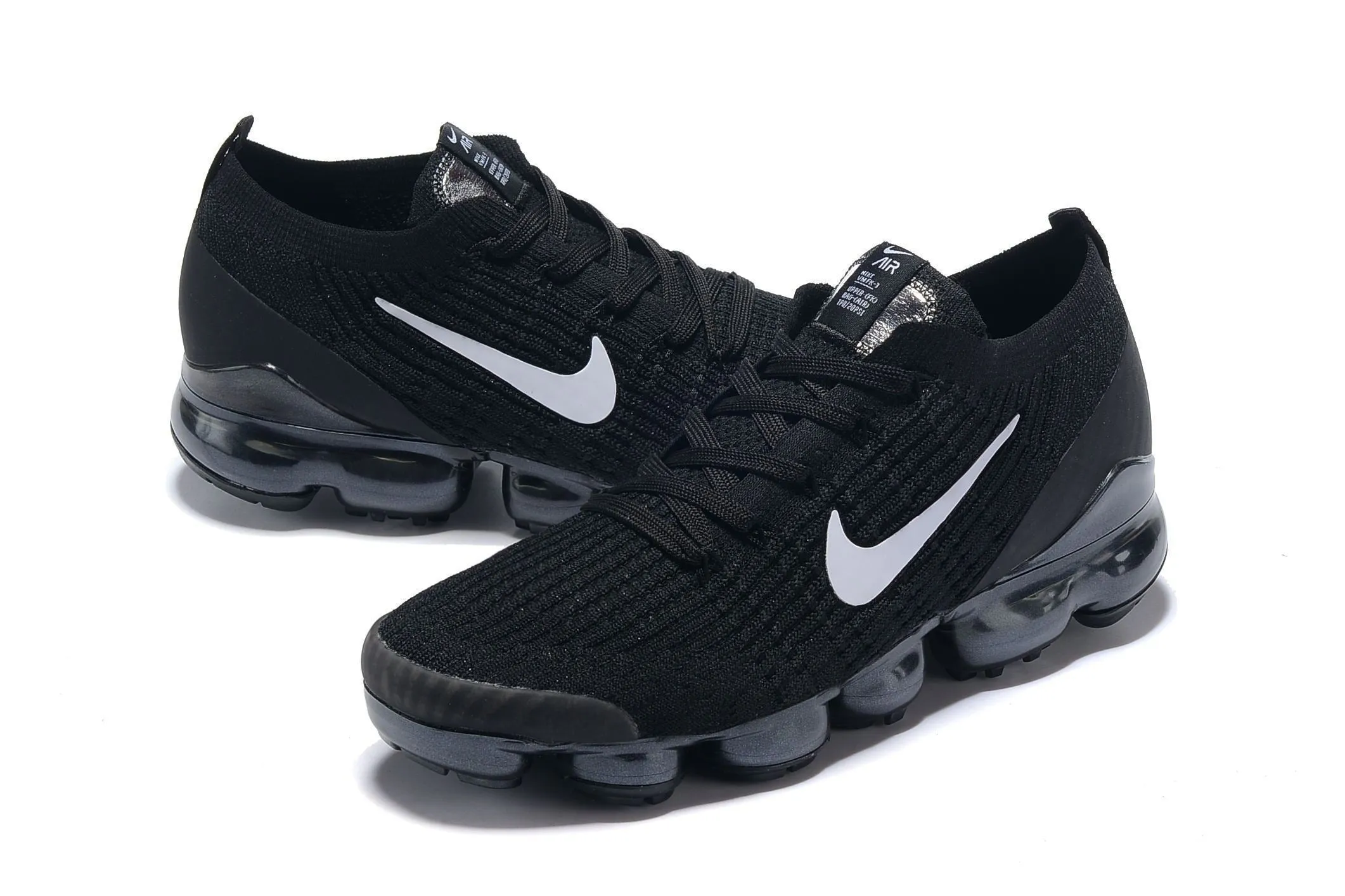 Nike Air Vapormax Flyknit 3 All Black Shoes Sneakers Men Sale Size US 7, 8, 8.5, 9, 10, 11