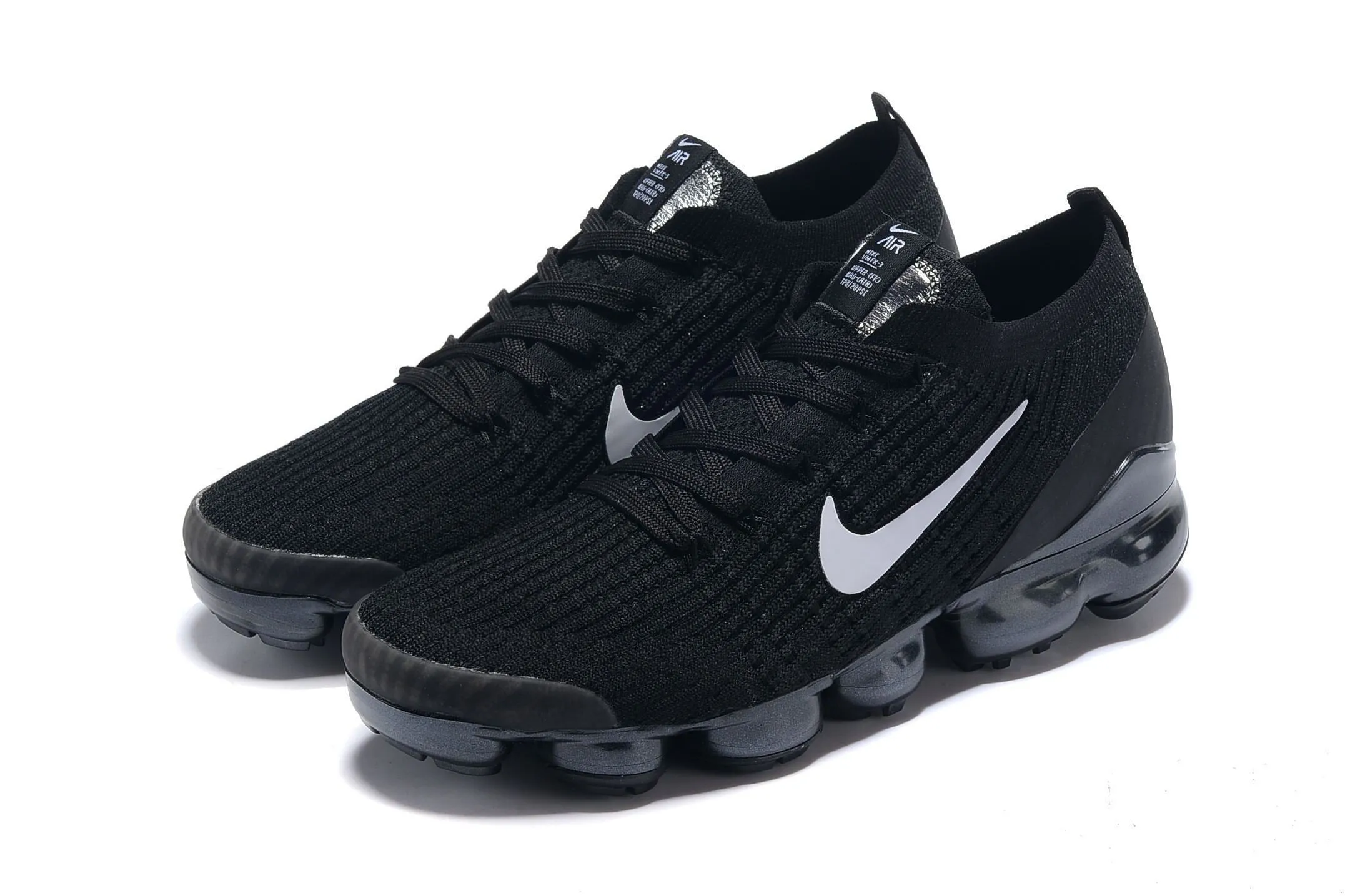 Nike Air Vapormax Flyknit 3 All Black Shoes Sneakers Men Sale Size US 7, 8, 8.5, 9, 10, 11