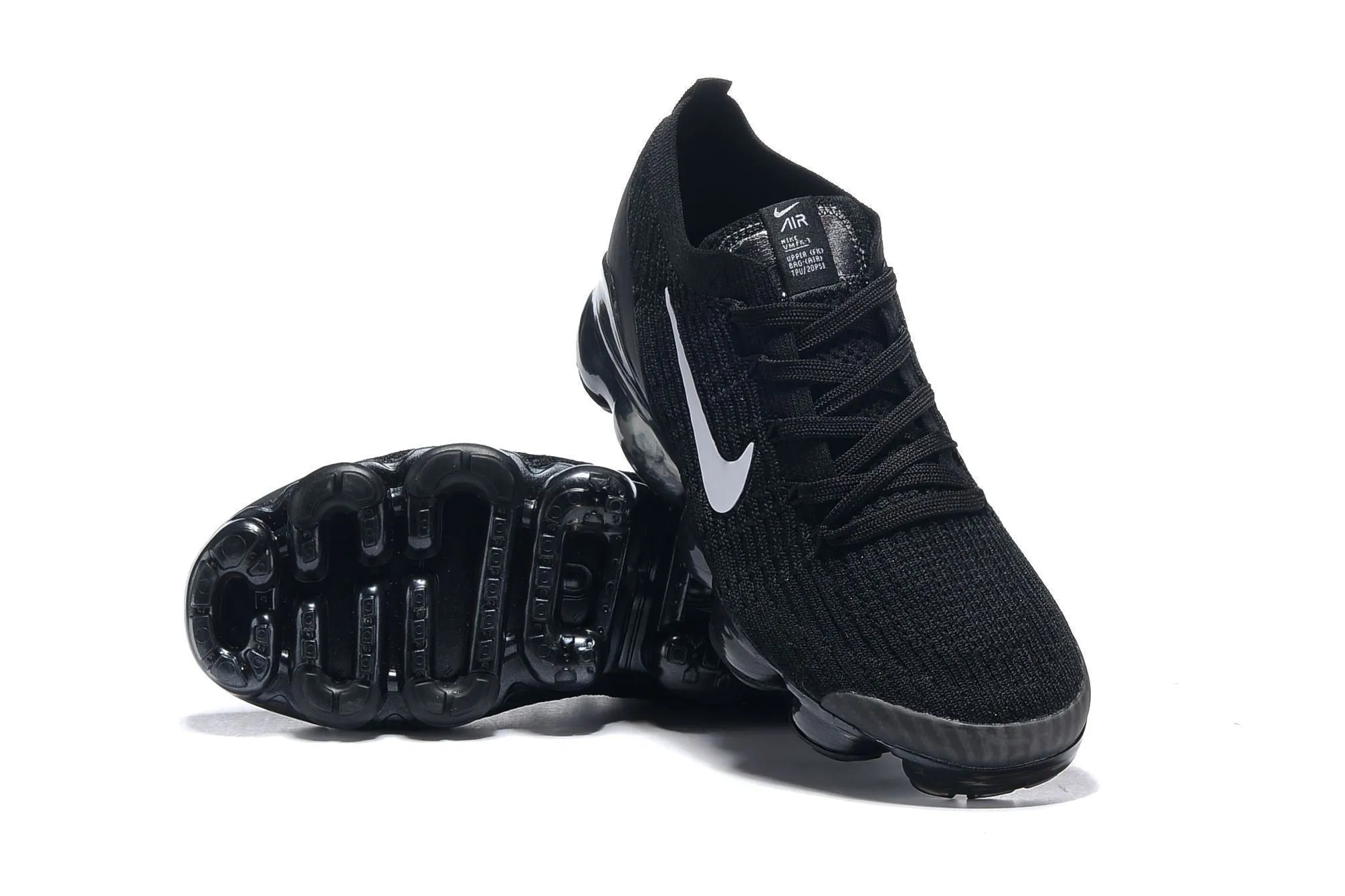 Nike Air Vapormax Flyknit 3 All Black Shoes Sneakers Men Sale Size US 7, 8, 8.5, 9, 10, 11