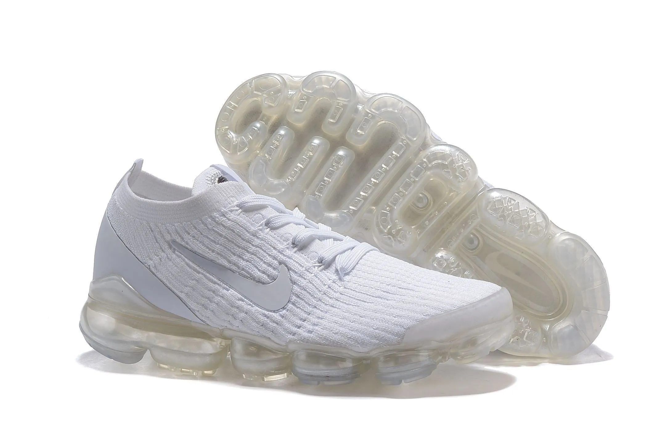 Nike Air Vapormax Flyknit 3 White Shoes Sneakers Men Sale Size US 7, 8, 8.5, 9, 10, 11